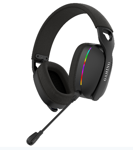 Gaming Headset with Microphone for PC, PS4, PS5, Switch, Xbox Series X/S, Noise Cancelling Gaming Headphones with LED Lights