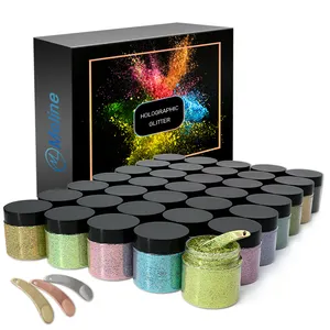 Extra feine 12 Farben 600g lösungsmittel beständige kosmetische Make-up Paille tte holo graphische Glitzer für Epoxidharz Leder Nagel pulver