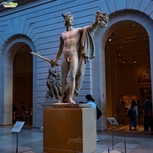 Famosa <span class=keywords><strong>Statua</strong></span> Classica in <span class=keywords><strong>Marmo</strong></span> di Perseo che Uccide Medusa, Realizzata a Mano da YOUFINE per Arredamento Villa - Product Image 5