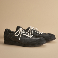 Baskets vintage pour hommes en cuir de cheval lavé, faites à la main, patinées, délavées, décontractées, rétro, à semelle épaisse, vente en gros, directement de l'usine