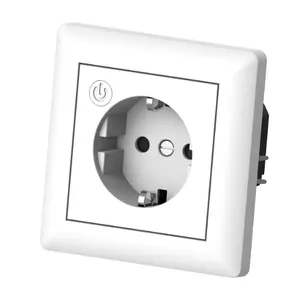 80Mm * 80Mm Tuya App Controle Smart Leven Ondersteuning Alexa Google Thuis Wifi Enkele Socket Met Schakelaar Voor thuis Elektronische Accessoires