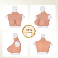 Prótesis de Seno de Silicona Ultraligera, Súper Suave y Cómoda, para Crossdresser Masculino, Sin Pezones, Sin Costuras, Copa Grande, MTF, Cosplay
