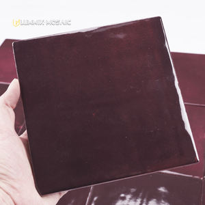 Piastrella per piastrelle da parete lucida smaltata in mattoni fatti a mano da 150*150mm rosso arancione piccolo <span class=keywords><strong>mattone</strong></span> - Product Image 5