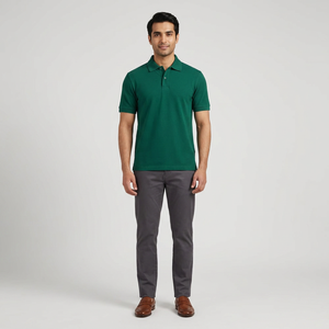 100% algodón Precio al por mayor de alta calidad Cottonpolyester Work Out de manga corta Casual Mens Plain Golf Polos - Product Image 1