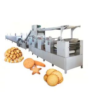 Machine à moulage de biscuits automatique, pour fabrication de mini gâteaux, avec ligne de production