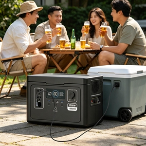 สถานีพลังงานสำรองกลางแจ้ง 1500W LiFePO4 ลิเธียม พร้อมแผงโซลาร์เซลล์ สำหรับตั้งแคมป์ ใช้ในบ้าน พกพาสะดวก - Product Image 5