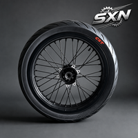 Kit de roues Supermoto Sur-Ron Ultra Bee 17 pouces en aluminium CNC semi-slick avant et arrière, amélioration de qualité course pour vélo électrique