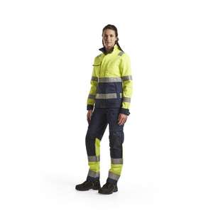 BLAKLADER - 490318113389L Chaqueta Hi-Vis para Mujer Amarillo/Azul marino-EAN 7330509587041 ROPA DE TRABAJO DE LA HI-VIS - Product Image 3