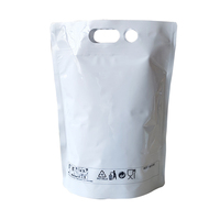 Pochette Doypack 3L Écologique Recyclable avec Valve Papillon et Bec Verseur Personnalisable pour Emballage de Lait Liquide et Boissons