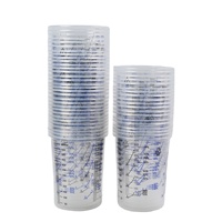 Gobelets de mélange de peinture jetables en PE calibrés de 600 ml pour époxy automobile, certifiés ISO9001