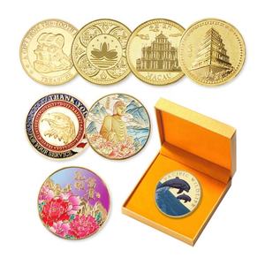 Pièce commémorative personnalisée en laiton antique, imitation gravée, logo 3D, pièce commémorative personnalisée, impression UV plaquée - Product Image 2