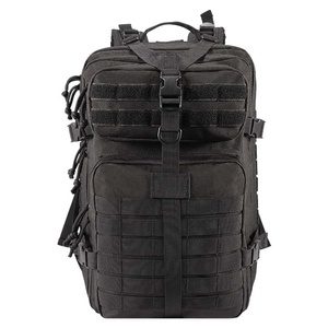 Weikani Tactical <b>Backpack</b> <b>25L</b> Molle System Outdoor Use Multiple Pockets Black Polyester - Product Image 5