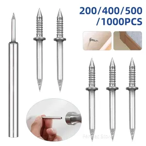 200/<span class=keywords><strong>400</strong></span>/500/1000 buah pemasangan kuku tanpa kelim kepala ganda dengan lengan Skirting <span class=keywords><strong>Tad</strong></span> logam antikarat kuku tahan karat - Product Image 2