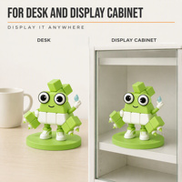 Conception de mascotte amusante en blocs de construction : Ornements 3D, Décoration pour la maison et le bureau, Accessoires de voiture, Figurines en PVC, Boîtes mystères personnalisées