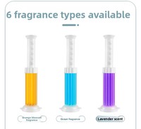 Gel Nettoyant WC Aromatique Spécial à Haute Efficacité, Parfum Frais Longue Durée, Élimination des Odeurs, Motif Fleur