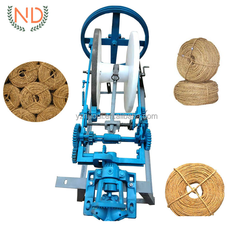 Heuballen presse Schnur Seil Flechter Spinner Maschine Kokos faser Jute Seil Spinnen machen Maschine Preis