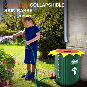 US Patented PVC <b>Collapsible</b> Water Bucket Multi-Functional Garden Rainwater Irrigation & <b>Storage</b> for Rainwater Collection - Product Image 4