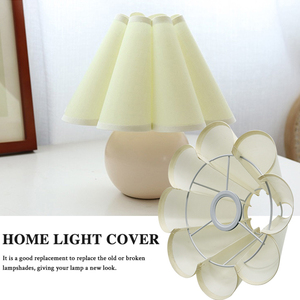 Innenraum-Kunstdesign Antik Modern Minimalistisch Stoff-Tischleuchte Lampenschirm Weiß Plissierter Stoff Lampenschirme - Product Image 5