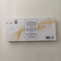 Boîte d'emballage cosmétique personnalisée en feuille d'argent holographique, gaufrage, lamination mate, recyclable, pour produits ménagers
