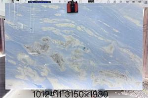 Moderna Lastra di Marmo Brasiliano Naturale di Lusso, Cielo Blu e Nuvole Bianche, Traslucido per Arredamento Casa, Top Cucina, Tavolo, Vanità, Pavimento - Product Image 4