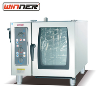 Armoire de cuisson vapeur professionnelle 6 niveaux en acier inoxydable avec écran tactile numérique et four combiné à convection – Équipement de cuisson