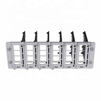 Kit de Clúster de Servidores Multi-nodo PiRack-M6F para Raspberry Pi 4/5, Ancho de Rack de 10 Pulgadas, Espacio de Montaje 2U