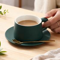 Tasse à café pour la maison, tasse à eau en céramique de luxe, tasse à thé de l'après-midi et soucoupe, tasse à latte art