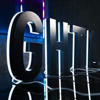 Lettres en relief, enseignes lumineuses à LED pour une utilisation intérieure/extérieure, bureau et décoration