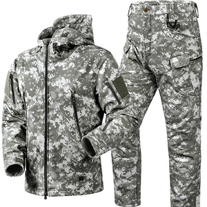 Set Giacca Tattica da Uomo, Completo Outdoor Morbido per Primavera e Inverno, Tuta Calda in Pile Antivento per Alpinismo - Product Image 3