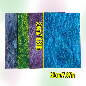 Lot de feuilles acryliques marbrées Bridgevia en perles mélangées, épaisseur 3 mm, 200x300 mm, matériau plastique pour découpe laser et créations DIY - Product Image 6