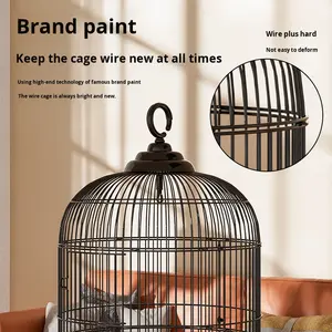 Villa di lusso Extra-Large Myna gabbia per uccelli a grandezza naturale in metallo gabbia per uccelli occhielli fantasia per pappagalli pappagallino <span class=keywords><strong>Cockatiel</strong></span> uccelli a grandezza naturale - Product Image 2