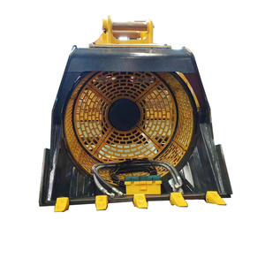 Máy xúc mini với gầu xúc khung xương, gầu sàng thủy lực, bộ xoay gầu để đào đất và tách lớp đất - Product Image 4