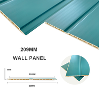 Panneau de mur plaqué de wpc de vente chaude de mode pour la décoration intérieure de maison