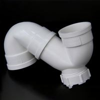 Tuyaux et raccords de drainage en PVC-U blanc en gros d'usine Piège flexible de type S avec port d'inspection