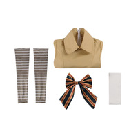 Costume de cosplay M3GAN, perruque, robe Megan, robe de poupée robotique IA, chaussettes, ensemble complet M3GAN pour filles et adultes cosplay