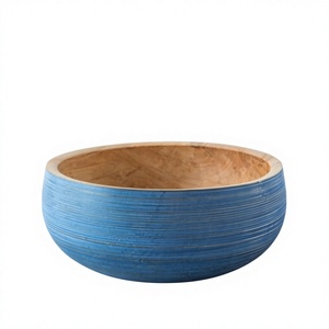 Bols à salade personnalisés en bois d'acacia véritable, écologiques, polis, vaisselle vintage pour les fêtes, décoration de table à domicile, prix abordable - Product Image 6