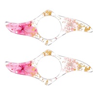 Nouveau marque-page créatif en forme de pouce avec fleur artificielle séchée, en résine exquise, idéal pour la lecture, parfait comme cadeau.