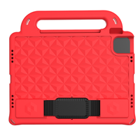 Étui pour iPad Mini 1 2 3 4 5 en EVA de style diamant, adapté aux enfants, avec sangle de main et bandoulière, étui de tablette mignon de haute qualité