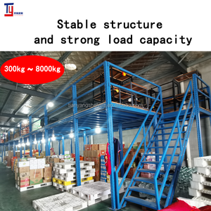 מתלה ייצור עמיד חדש לערום אחסון מחסנים פלטפורמה מדפים כבד פלדה מחובבת קרן רגל ברזל - Product Image 4