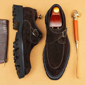 Zapatos de boda para hombre 2026 de diseñador, transpirables, suaves, ligeros, hechos a medida, de oficina, de carrera, con parte superior de cuero genuino y cierre sin cordones. - Product Image 4