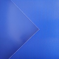 Gulungan Kain Membran PVC 850gsm 1050gsm untuk Bahan Atap Bangunan Struktur Tensile