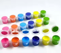 Ensemble de peinture acrylique 6 couleurs de haute qualité pour l'art de fenêtre de bricolage pour papier sur toile capacité de 3ml prix bas tous types de projets de peinture