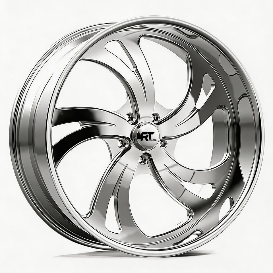 Custom 2 Piece 20 22 24 Inch 5x120 5x127 Forged Wheels Chrome ...