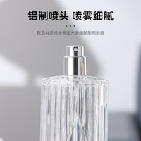 Bouteille de parfum vaporisateur originale personnalisée bouteille de parfum transparente usine vente en gros 150ml bouteille de parfum en verre cylindrique cannelé avec bouchon