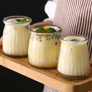 Miệng rộng bánh lưu trữ mứt Jar nhỏ Sữa Thủy Tinh Sữa Chua chai nước trái cây với nút chai nắp Nắp Nhựa - Product Image 2