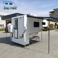 ONLYWE Mini camping-car amovible à coque rigide pour pick-up, pour conversion de caravane