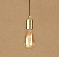 Design de mode E26 E27 prise support en laiton 250v tension cordon d'alimentation pour lampe suspendue en tissu