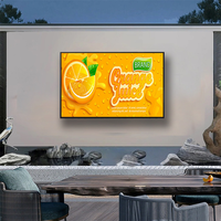 Écran extérieur intelligent étanche 55 75 pouces Android, divertissement musical, télévision 4K LCD, affichage publicitaire extérieur