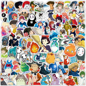 50 Pegatinas <span class=keywords><strong>de</strong></span> PVC Impermeables con Dibujos Animados <span class=keywords><strong>de</strong></span> Anime, con Personajes como Bunny Girl, Luffy, Goku, Dan Da Dan, Jujutsu Kaisen, Uzumaki - Material <span class=keywords><strong>de</strong></span> Papel - Product Image 2