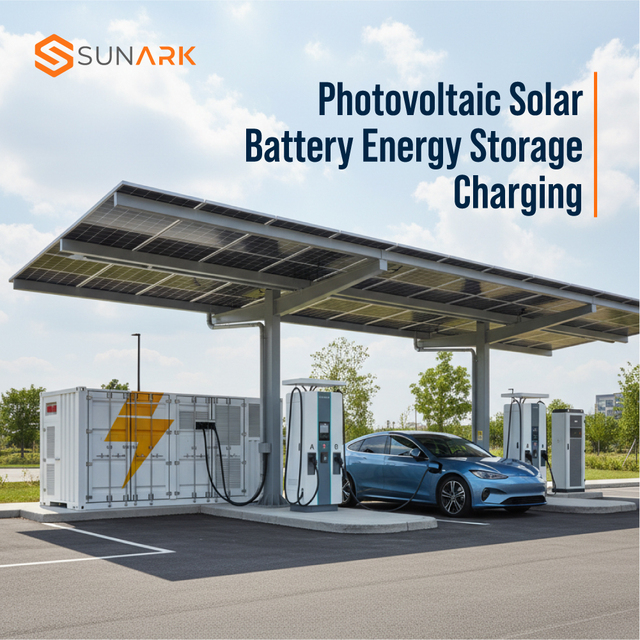 Factory Wholesale DC EV Charger Station with Solar Panel and BESS System for Scalable Green Energy Infrastructure Project